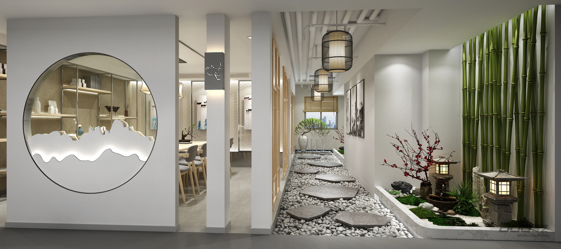 億童文(wén)教辦(bàn)公(gōng)樓設(shè)計(ji)效果圖-茶室走(zou)廊-pc