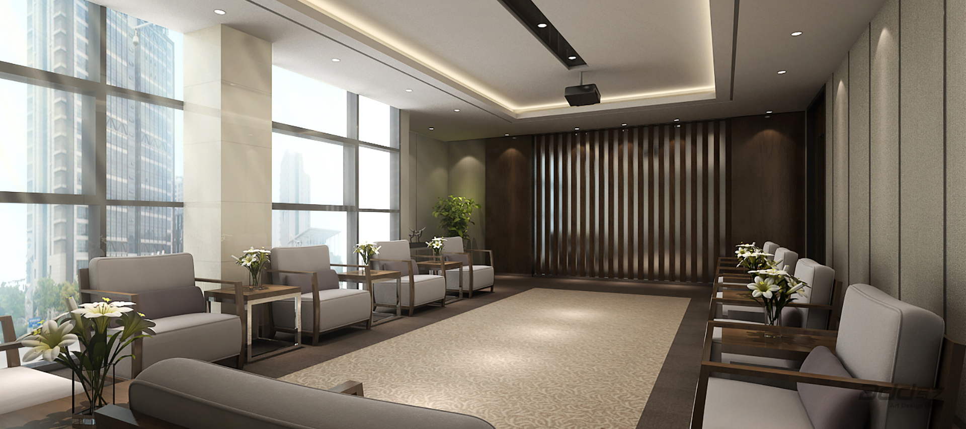 咊(he)黃藥業總部(bu)大(da)樓設(shè)計(ji) vip會議室 pc