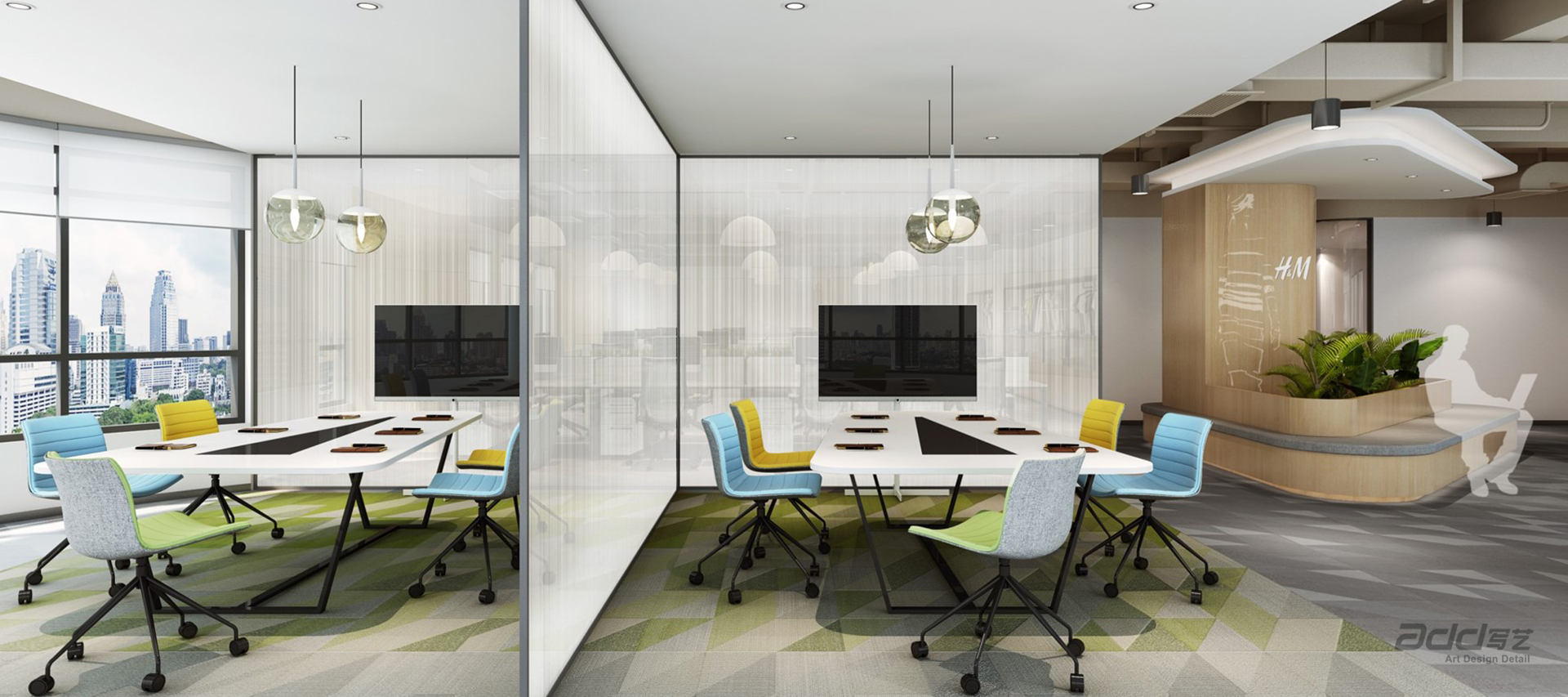 H&M辦(bàn)公(gōng)空間設(shè)計(ji) 會議室-pc