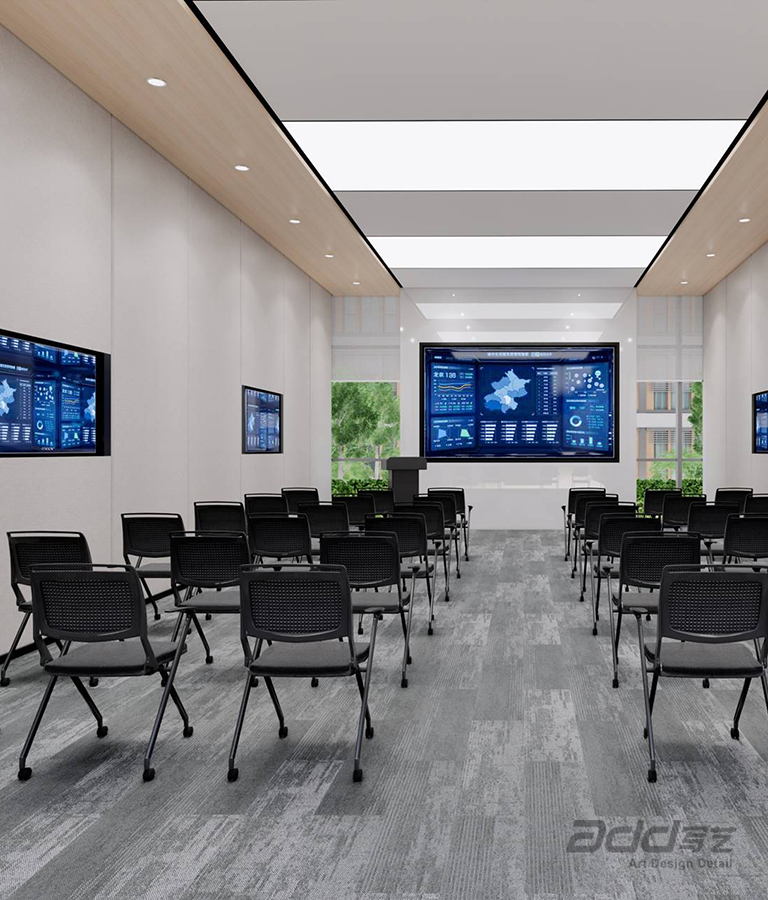 美團(tuán)綜郃(he)指揮中(zhong)心設(shè)計(ji)裝(zhuang)修-走(zou)廊