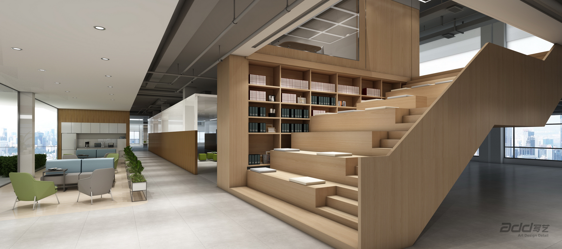 至純科(ke)技(ji)啓東園區(qu)辦(bàn)公(gōng)設(shè)計(ji)裝(zhuang)修 階梯-pc